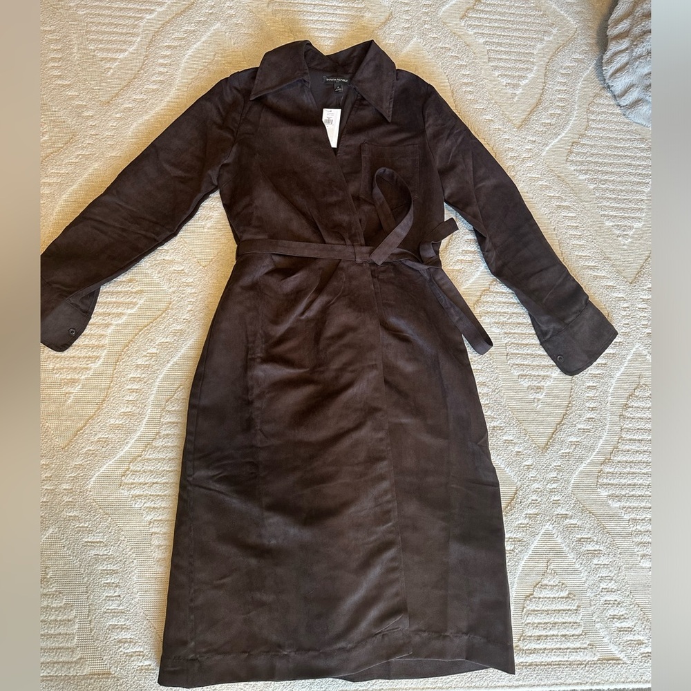 Banana Republic Brown Suede Dress